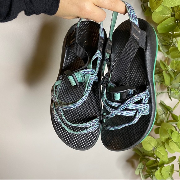 Chaco Other - Chaco Sandals 4 teal strappy sandals